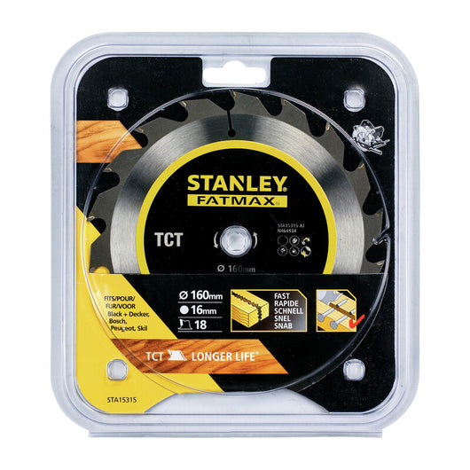 PIRANHA STANLEY STA15315 (X15315) LAMA CIRCOLARE HI-TECH TCT MM.160- STANLEY- 1,0 pz