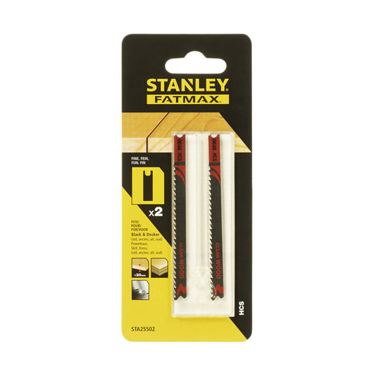 PIRANHA STANLEY STA25502 (X25502) 2 LAME LEGNO HI-TECH T/FINE ATT.AD U- STANLEY- 1,0 confezione