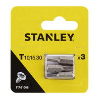 PIRANHA STANLEY STA61066 (X61066) 3 INSERTI MM.25 TX 10-15-30- STANLEY- 1,0 pz