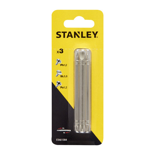 PIRANHA STANLEY STA61384 (X61384) 3 INSERTI DOPPI MM.86 ASS.- STANLEY- 1,0 pz