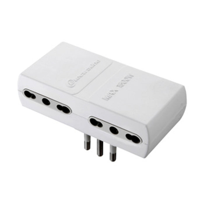 ADATTATORE PIATTO 16A 2P+T 4PR BIPAS BIANCO FIG.12- ELECTRALINE 3PMARK- 1,0 pz