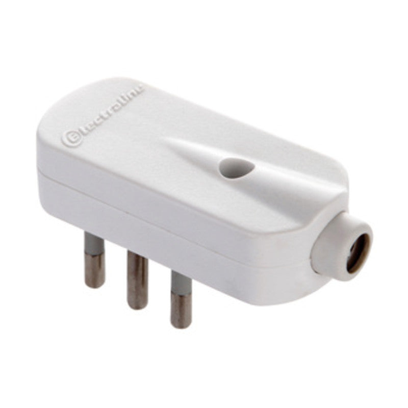 SPINA SALVASPAZIO 10A 2P+T BIANCO FIG.6- ELECTRALINE 3PMARK- 25,0 pz