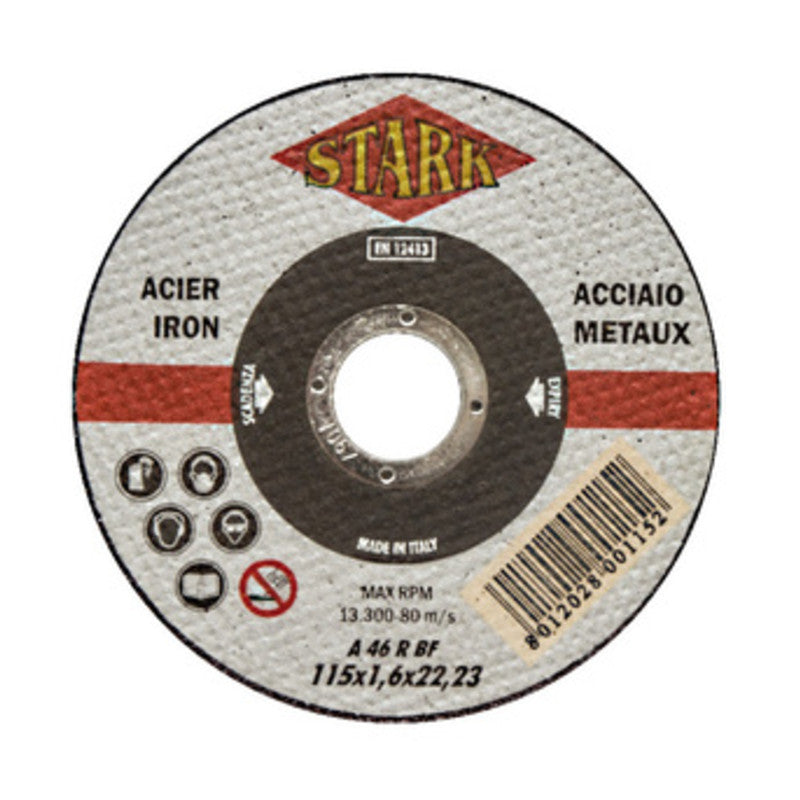 STARK DISCO P/FERRO D 115X1,6 MM- IMA- 50,0 pz
