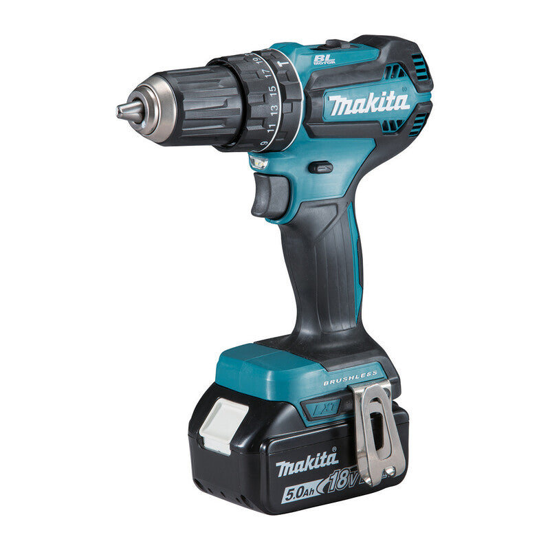 MAKITA TRAPANO BRUSH 2B 18V P-LI 5AH DHP485RTJ- 1,0 pz