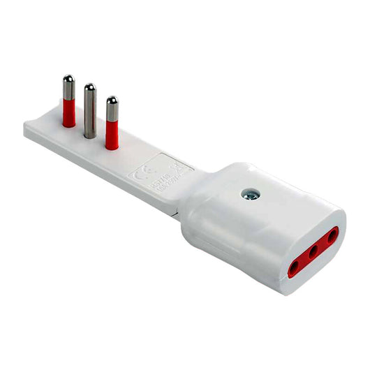 ROSI 7710B ADATTATORE 90 ULTRAPIATTO PRESA 10A 2P+T BCO- 1,0 pz