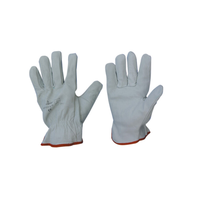 PL GUANTI BOVINO TUTTO FIORE BIANCO TG. 9- 6,0 pz