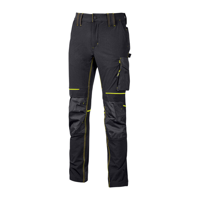 U-POWER PANTALONE ATOM SLIM FIT NERO-GIALLO TG.L- 1,0 pz