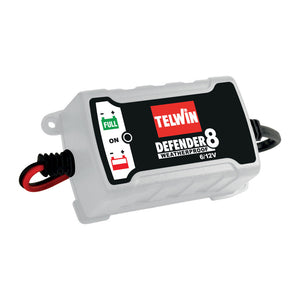 CARICABATTERIA DEFENDER  8 6/12V- Segnalazione a led della carica, fine carica- 1,0 pz
