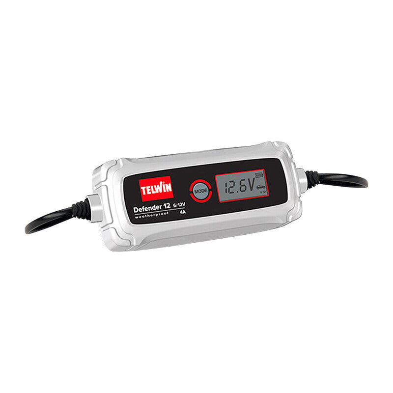 CARICABATTERIA DEFENDER 12 6/12V- 3 tensioni di carica- 1,0 pz