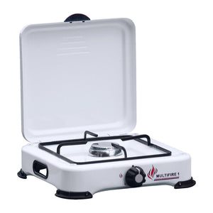 FORNELLO A GAS 1 FUOCO C/COPERCHIO CAMPING MULTIFIRE 1- 1,0 pz
