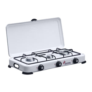 FORNELLO A GAS 3 FUOCHI C/COPERCHIO CAMPING  MULTIFIRE 3- 1,0 pz