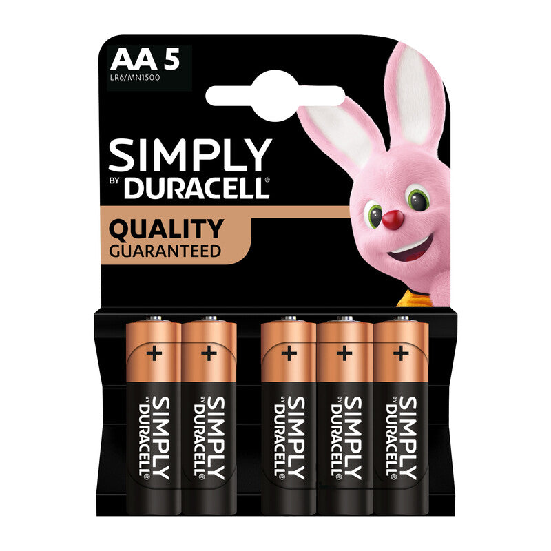DURACELL SIMPLY ALCALINA STILO 5 PZ- 20,0 blister