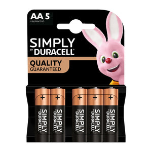 DURACELL SIMPLY ALCALINA STILO 5 PZ- 20,0 blister