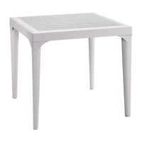 TAVOLO RESINA MALMO 80X80XH74 CM BIANCO- 1,0 pz
