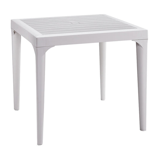 TAVOLO RESINA MALMO 80X80XH74 CM BIANCO- 1,0 pz