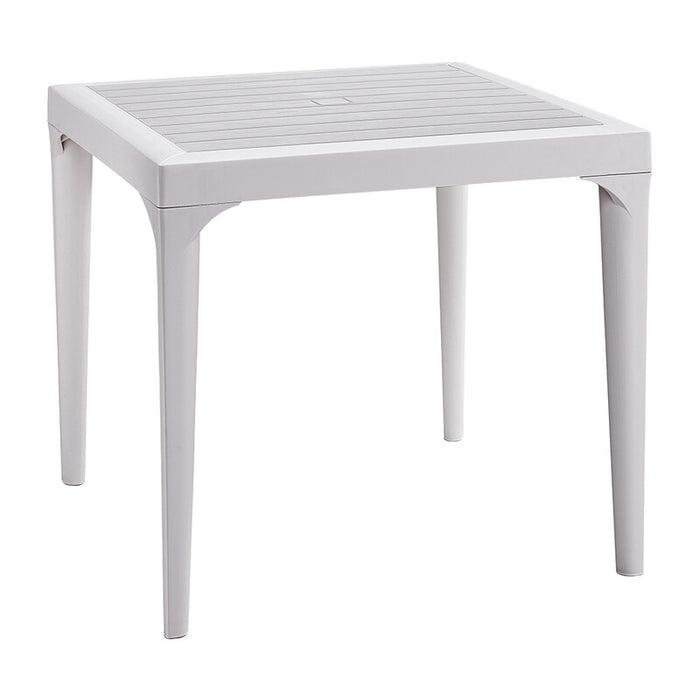 TAVOLO RESINA MALMO 80X80XH74 CM BIANCO- 1,0 pz