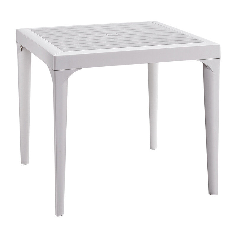 TAVOLO RESINA MALMO 80X80XH74 CM BIANCO- 1,0 pz