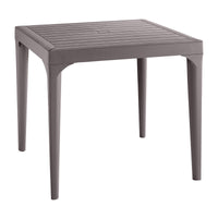 TAVOLO RESINA MALMO 80X80XH74 CM TORTORA- 1,0 pz