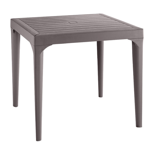 TAVOLO RESINA MALMO 80X80XH74 CM TORTORA- 1,0 pz