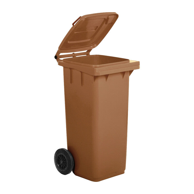 PATTUMIERA 120 L C/RUOTE MARRONE MP- 1,0 pz