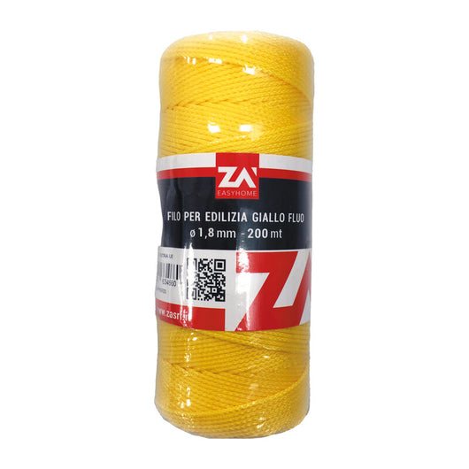 FILO P/EDILIZIA 1,8 MM CF 200 M GIALLO- 1,0 confezione