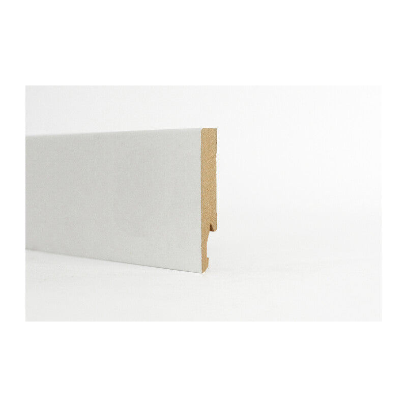 BATTISCOPA 100X14 MM MDF 240 CM BIANCO- 5,0 pz