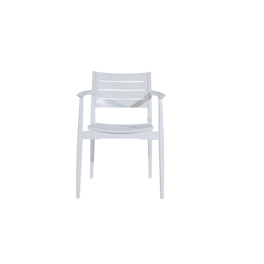 SEDIA C/BRACCIOLI REGNUM BIANCO- 1,0 pz