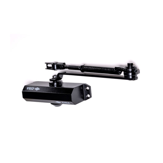 CISA 60461 CHIUDIPORTA C-ARRESTO NERO- 1,0 pz