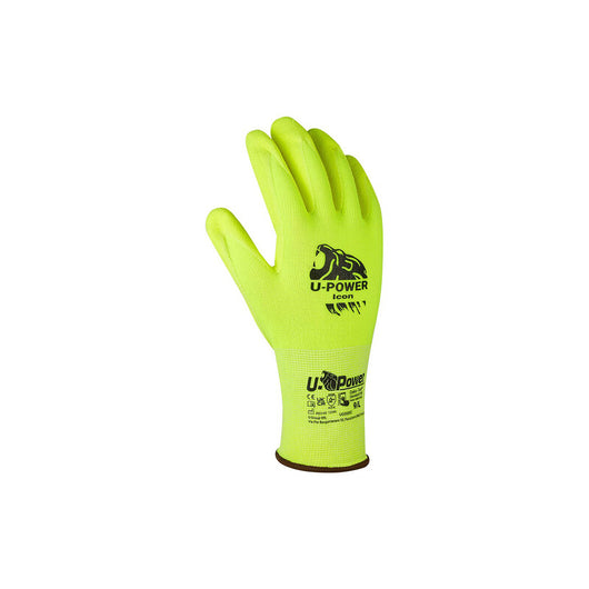 U-POWER GUANTI ICON GIALLO FLUO TAGLIA  8- 12,0 paia