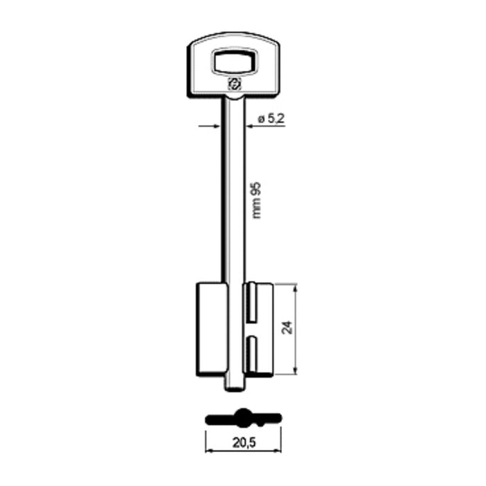 CHIAVI SILCA D.MAPPA 5SCM14 OLC- 5,0 pz