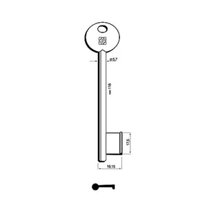 CHIAVI SILCA PATENT CORNI DISP 6P7S NI- 5,0 pz