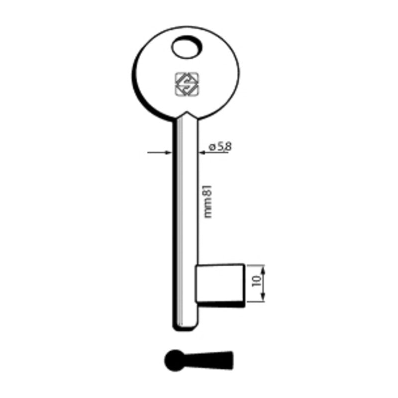 CHIAVI SILCA PATENT MP PIENA 6P9MP OLC- 5,0 pz