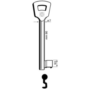 CHIAVI SILCA PATENT NFH2L OLC- 5,0 pz