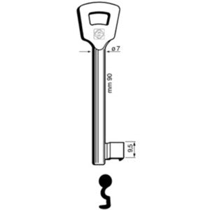 CHIAVI SILCA PATENT NFH4L OLC- 5,0 pz