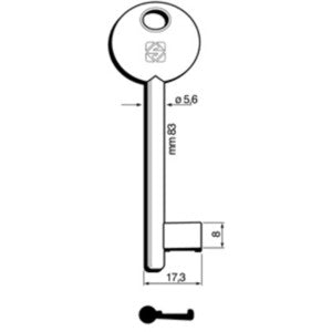 CHIAVI SILCA PATENT BONAITI PARI 6P3D BZ- 5,0 pz