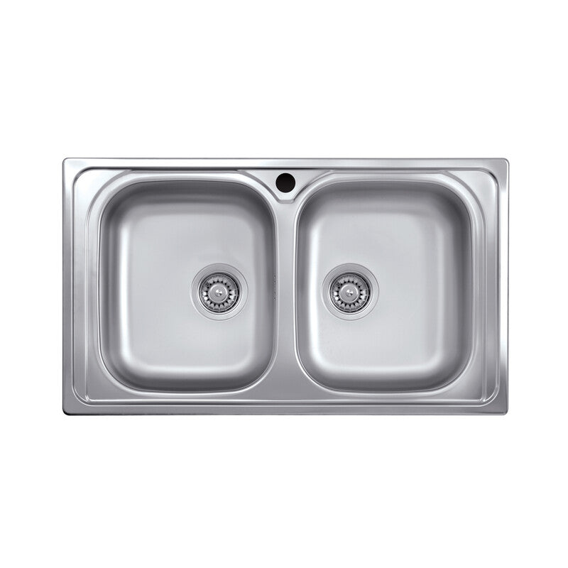 KIT LAVELLO ECO INCASSO 86X50 2 VASCHE- 1,0 pz