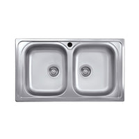 KIT LAVELLO ECO INCASSO 86X50 2 VASCHE- 1,0 pz