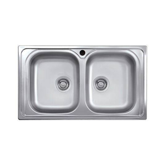 KIT LAVELLO ECO INCASSO 86X50 2 VASCHE- 1,0 pz