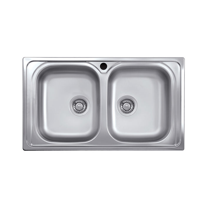 KIT LAVELLO ECO INCASSO 86X50 2 VASCHE- 1,0 pz