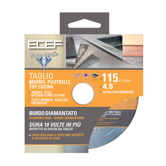 DISCO DIAMANTATO PER MARMO PIASTRELLE D 115 MM- 1,0 pz