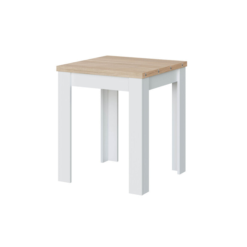 KIT TAVOLO A LIBRO 67X67X135 CM ROVERE BIANCO- 1,0 pz