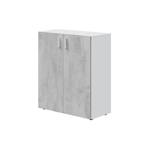 KIT MOBILE MULTIUSO 80X37XH92 CM BIANCO CEMENTO- 1,0 pz