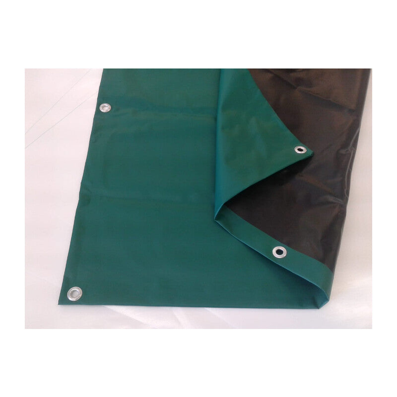 TELONE PE PESANTE C/OCCHIOLI 240 G VERDE  6 X  8 M- 1,0 pz