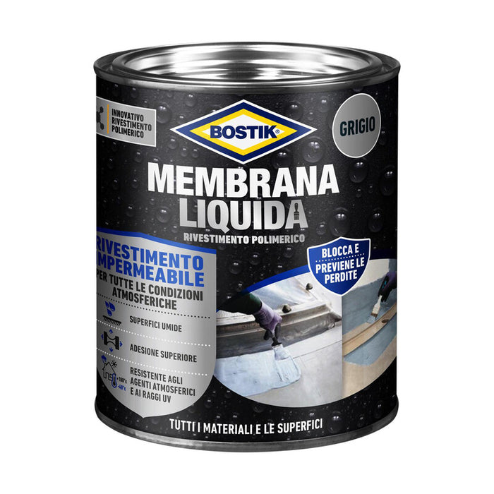 BOSTIK MEMBRANA LIQUIDA RIVEST POLIM 1 KG GRIGIO- 1,0 pz
