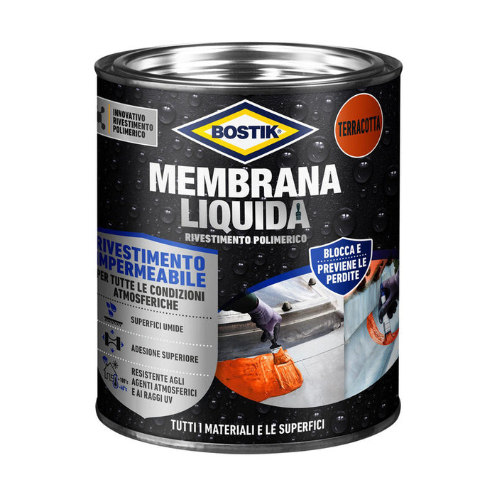 BOSTIK MEMBRANA LIQUIDA RIVEST POLIM 1 KG TERRAC- 1,0 pz