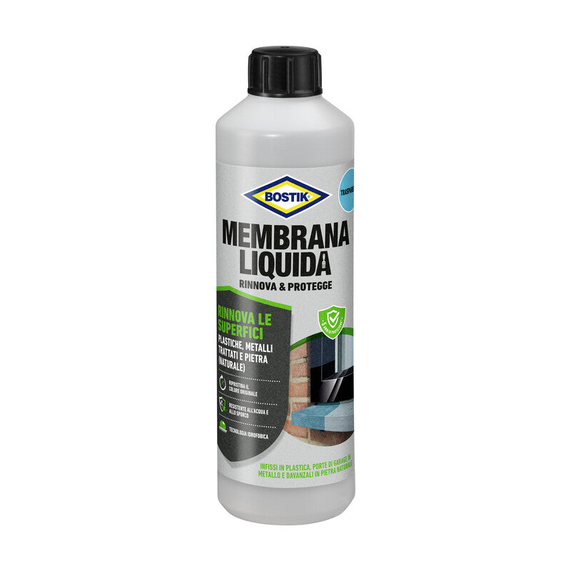 BOSTIK MEMBRANA LIQUIDA RINN PROT 500 ML TRASP- 1,0 pz