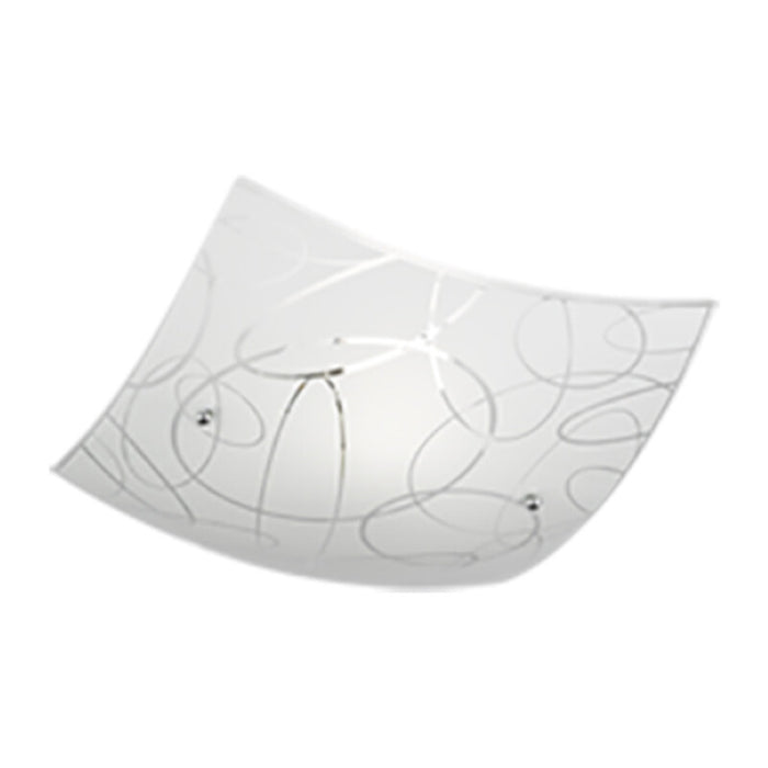 PLAFONIERA SPIRELLI DECORO CERCHI E27 30X30 CM- 1,0 pz