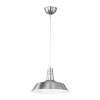 LAMPADA SOSP WILL METALLO D 36 CM ACCIAIO SATIN- 1,0 pz