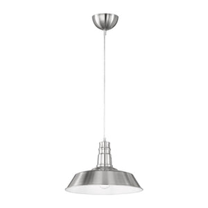 LAMPADA SOSP WILL METALLO D 36 CM ACCIAIO SATIN- 1,0 pz