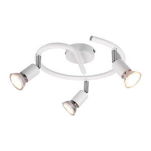 PLAFONIERA PARIS 3 LUCI GU10 BIANCO D. 28- 1,0 pz